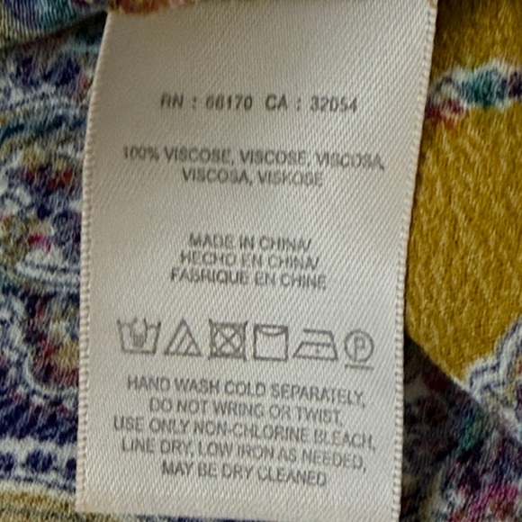 ANTHROPOLOGIE MOULINETTE SOEURS Women Sz 12 Paisley Teresita Printed Top Blouse - Picture 9 of 11